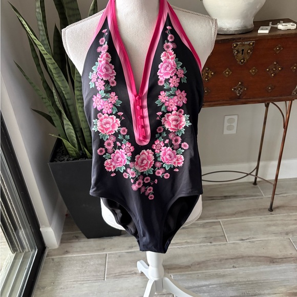 Johnny Was Blum Halter swimsuit Size small - Picture 2 of 9